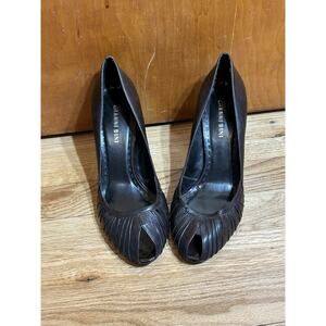 gianni bini Peep Brown Heels Size 8.5